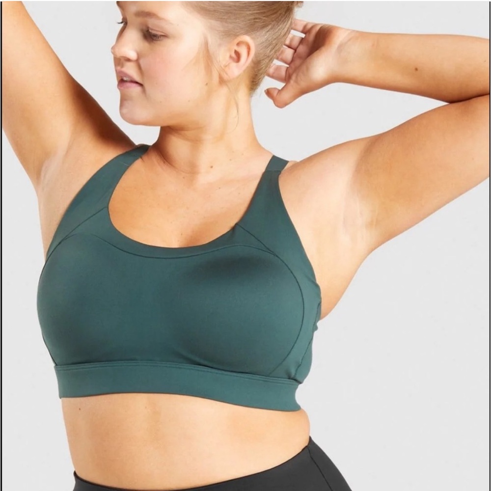Gymshark Racerback Sports Bra Green